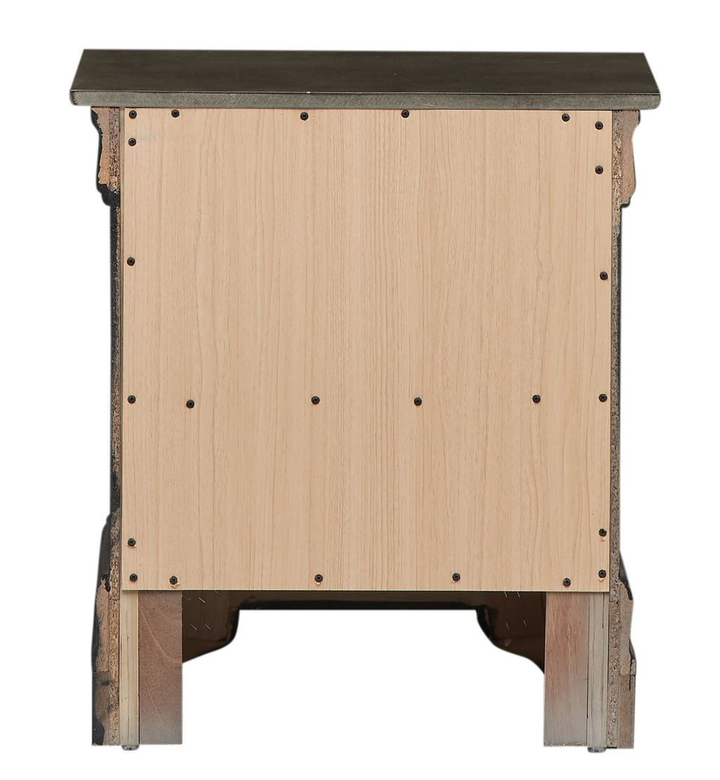 Traditional Style Design Nightstand with Classic Accent - Multiple Colors