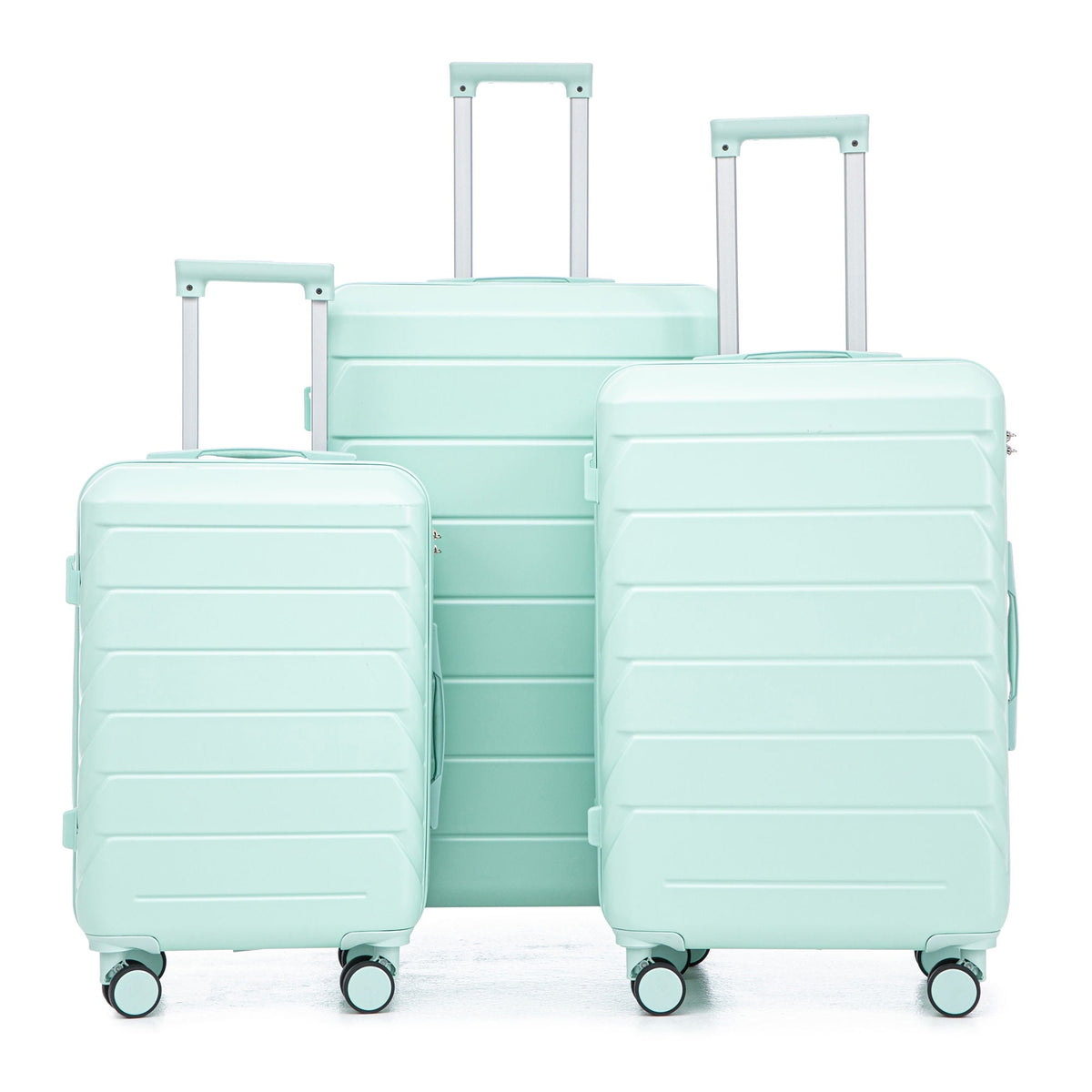 3 Pieces Set Spinner Wheel Luggage With Combination Lock