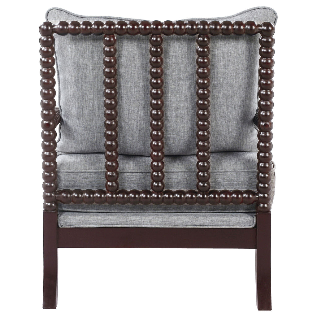 Removable Back Accent Chair with Plush Cushion - Beige, White, or Dark Gray
