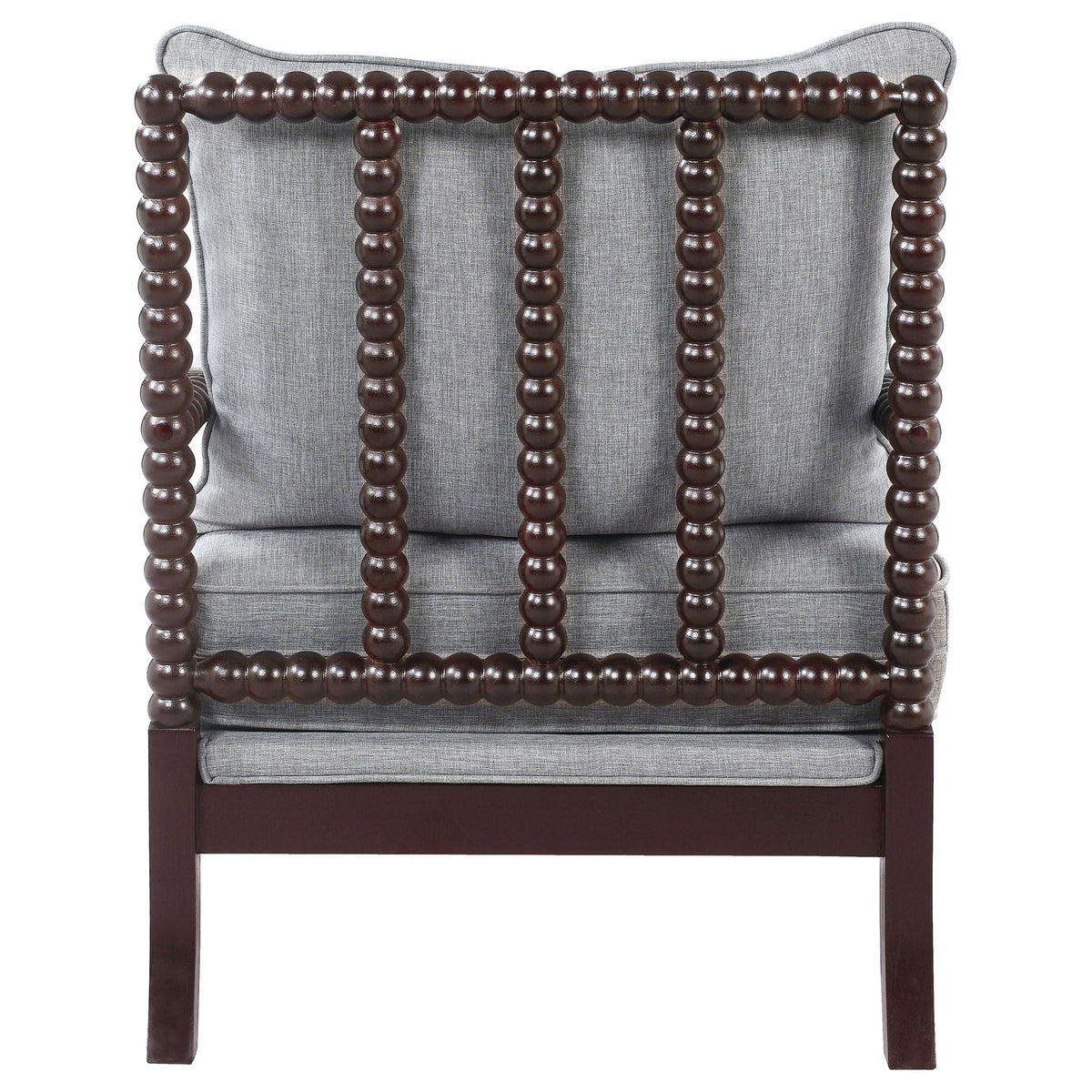Removable Back Accent Chair with Plush Cushion - Beige, White, or Dark Gray