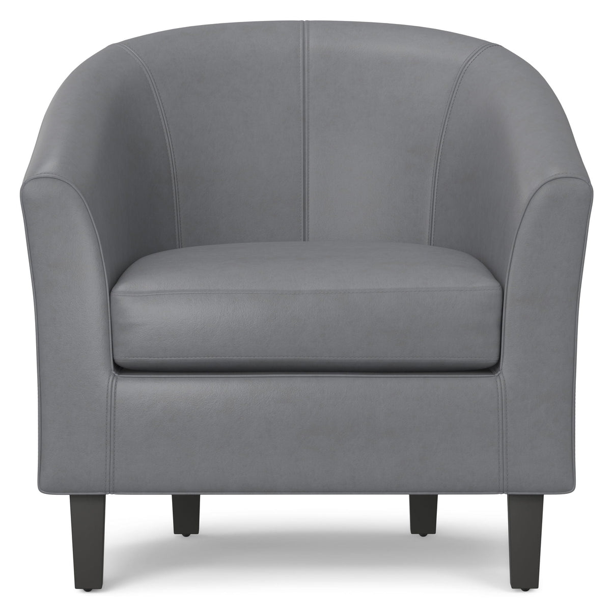 Transitional Tub Chair with Curved Back and Removable Cushion - Multiple Colors