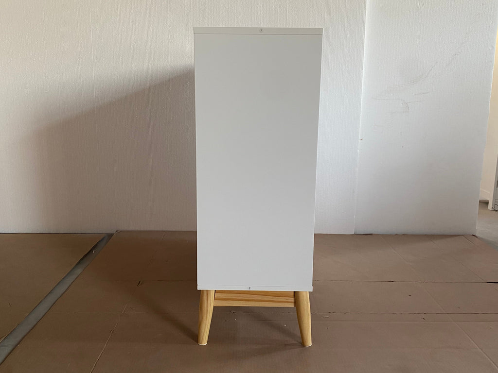 Nordic Style 3-Drawer Storage Cabinet with Modern Design - White