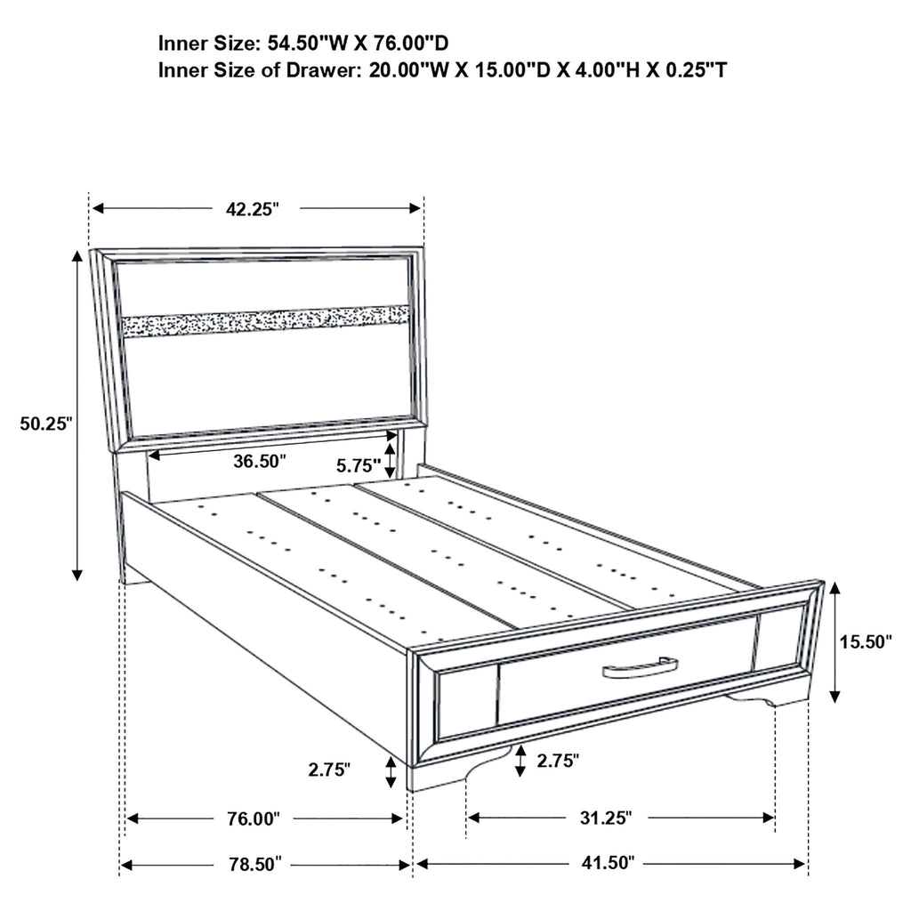 Urbana Storage Panel Bed
