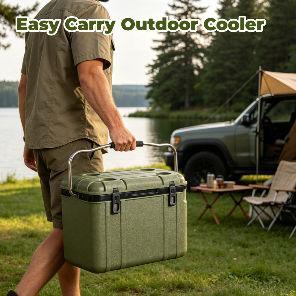 25 Quart Cooler with Thick Insulation - White