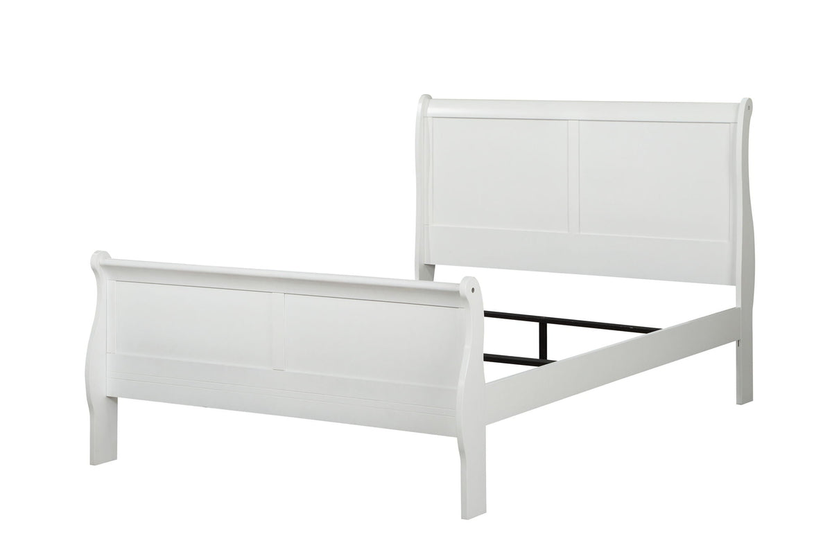 Louis Philippe Sleigh Style Bed