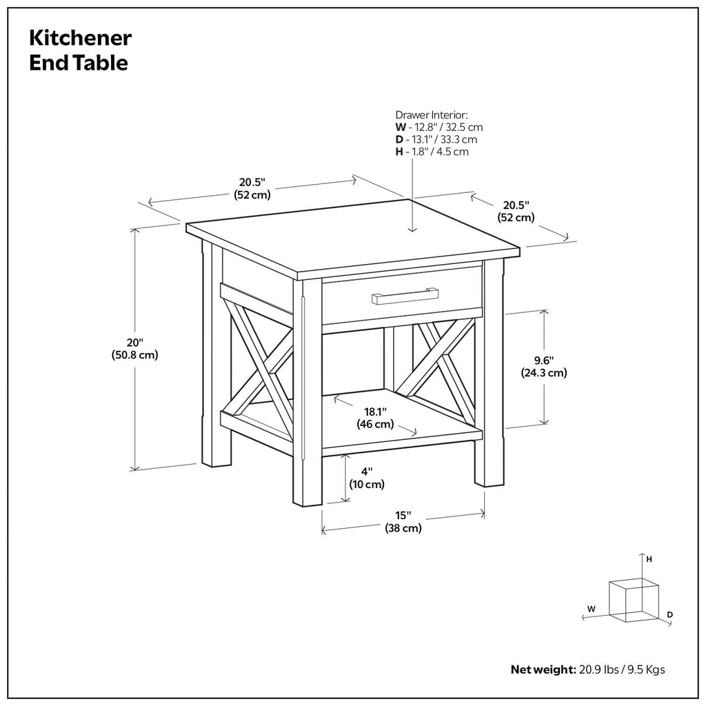 Handcrafted Console Table with Drawer Storage - Multiple Colors