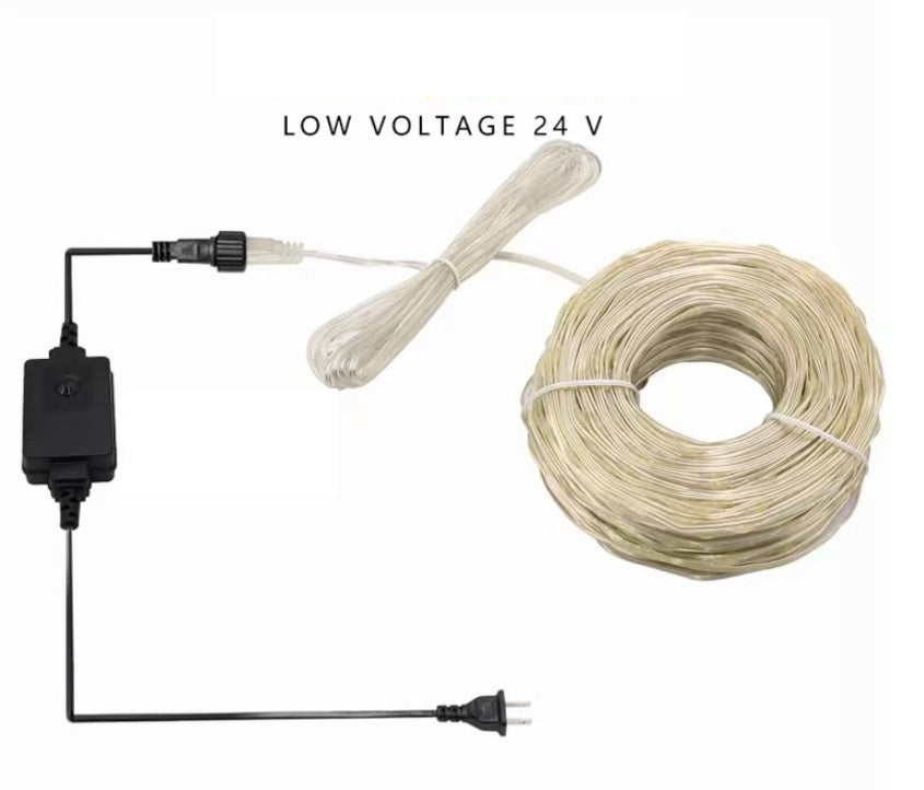 Christmas LED Leather Wire Light String Low Voltage 24v Light String Solar Light String Home Decor