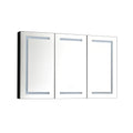 48" x 30" LED Mirror Medicine Cabinet with Adjustable Lighting and Defogger - Aluminum