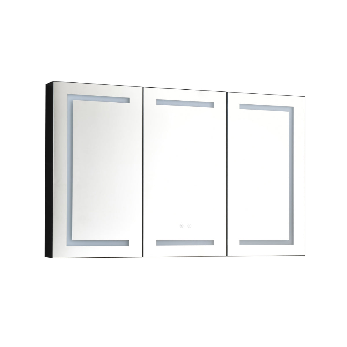 48" x 30" LED Mirror Medicine Cabinet with Adjustable Lighting and Defogger - Aluminum