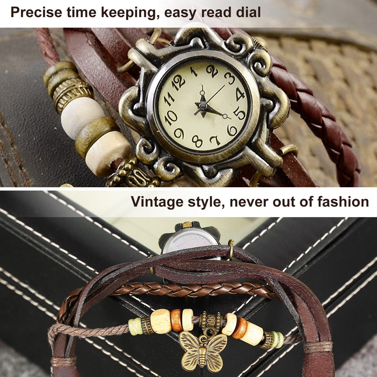 Vintage Women's Watch Bohemian Leather Watch
