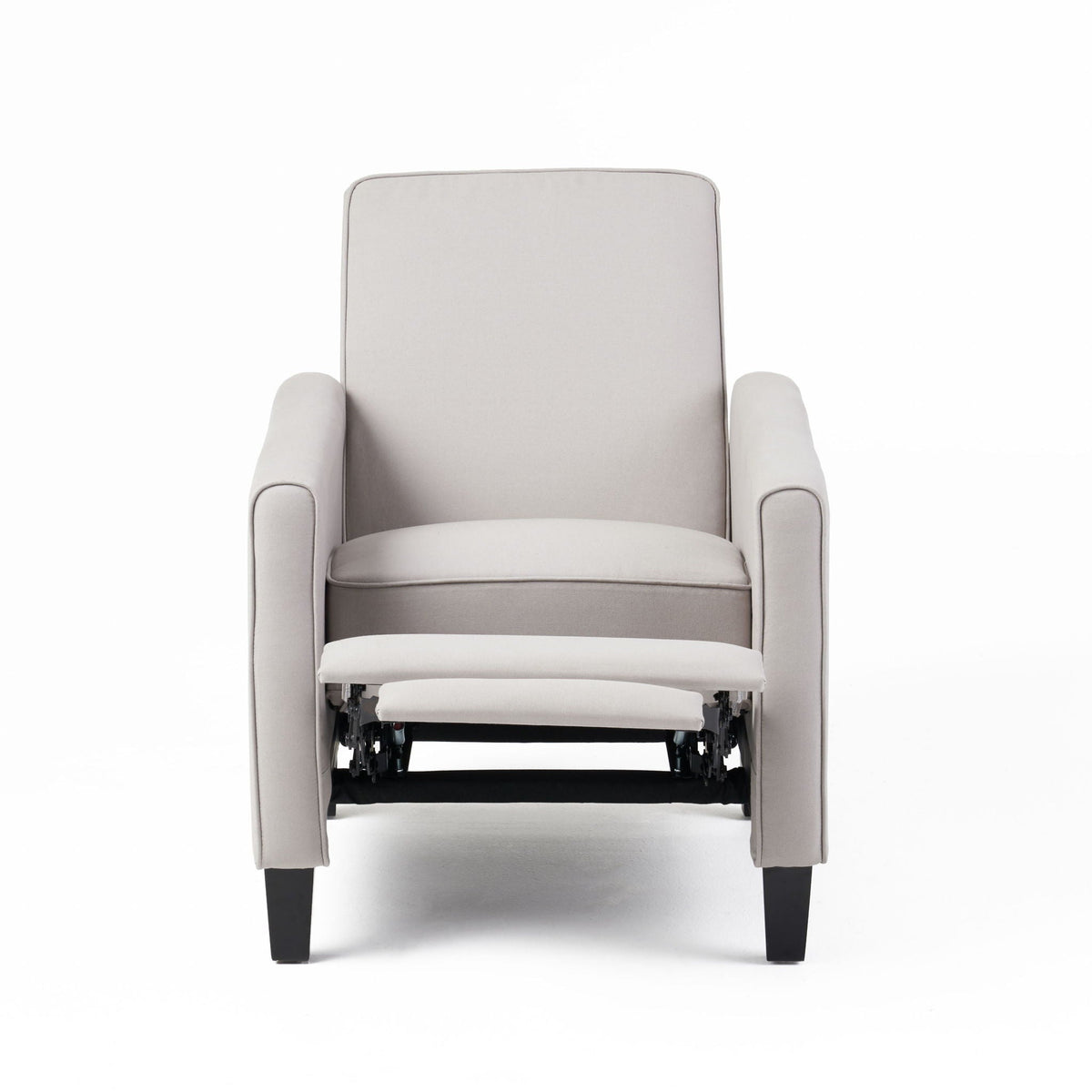 Upholstered Push Back Recliner Chair with Adjustable Recline - Multiple Colors