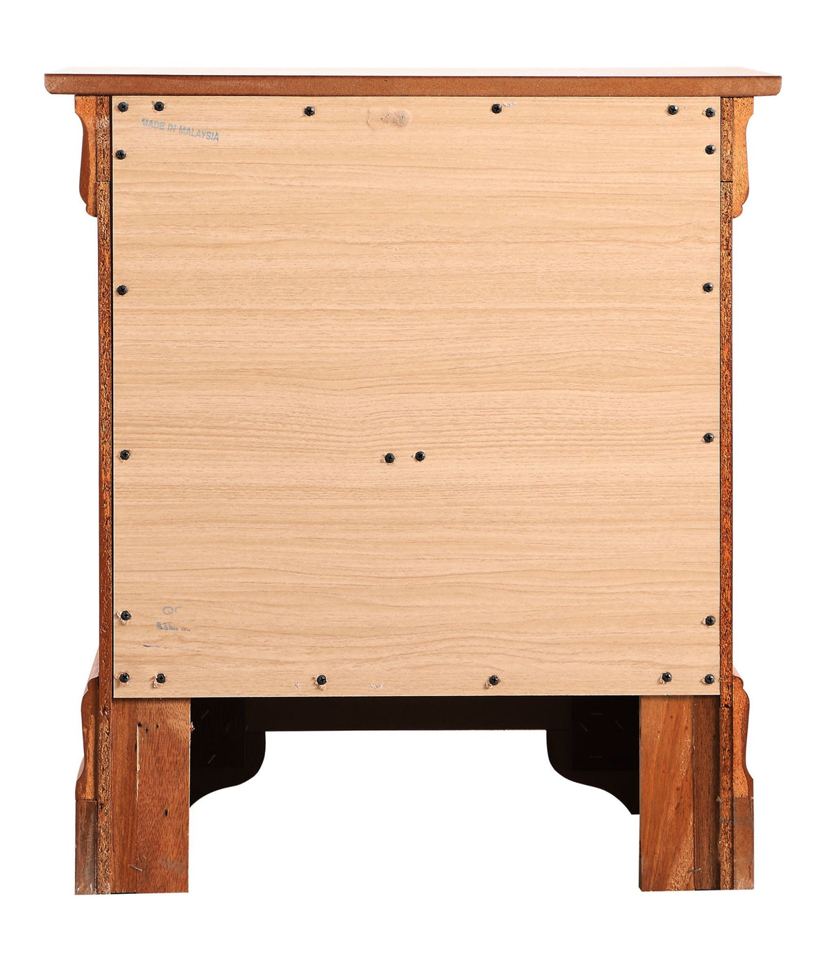 Louis Phillipe Wood Nightstand with Storage Drawers - Multiple Colors