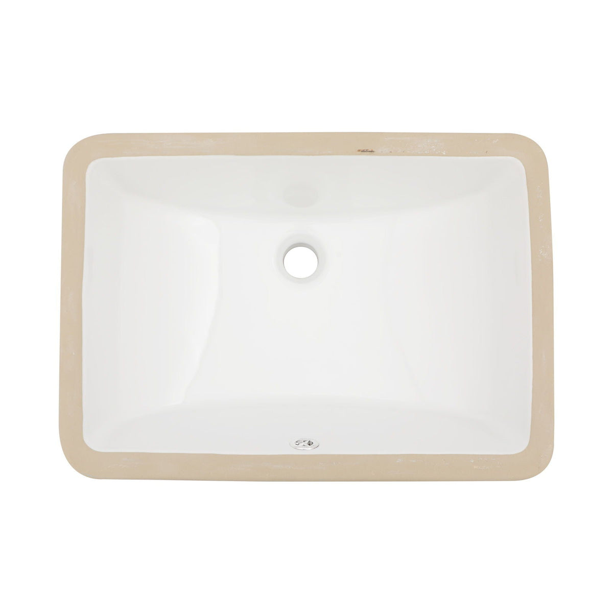 Modern Ceramic Undermount Bathroom Sink with Overflow - White or Black