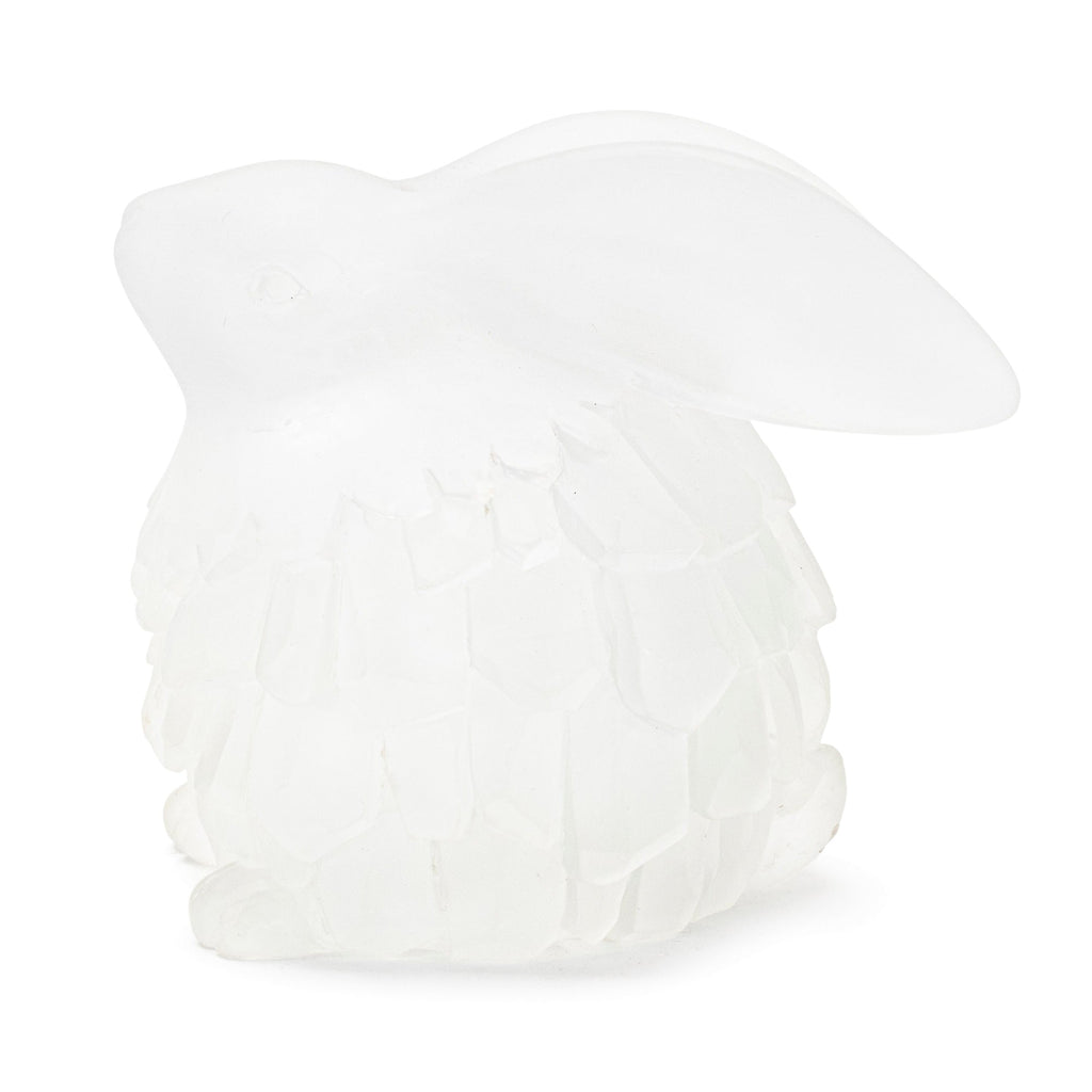 Frosted bunny figurine (set of 4)