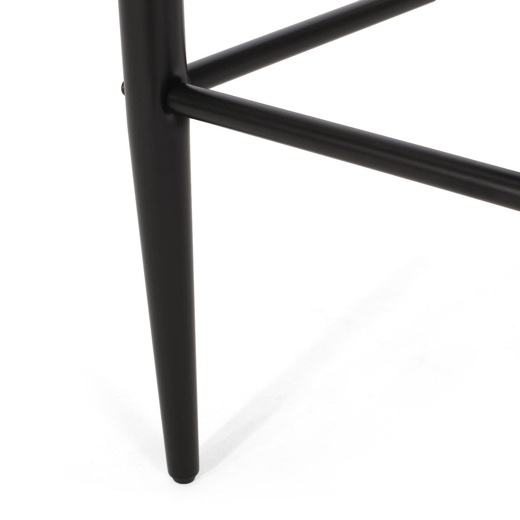 Upholstered Bar Stools With Backs For Kitchen Island (Set of 2)