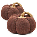 Pumpkin Ornament Decor For Holiday Harvest Festival - Set of 2