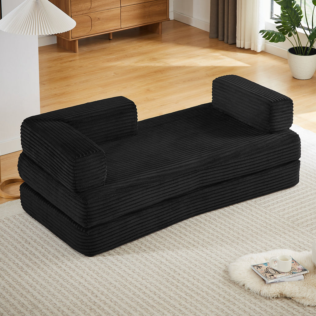 Cloud Boneless Loveseat Sofa with Sponge Structure - Corduroy