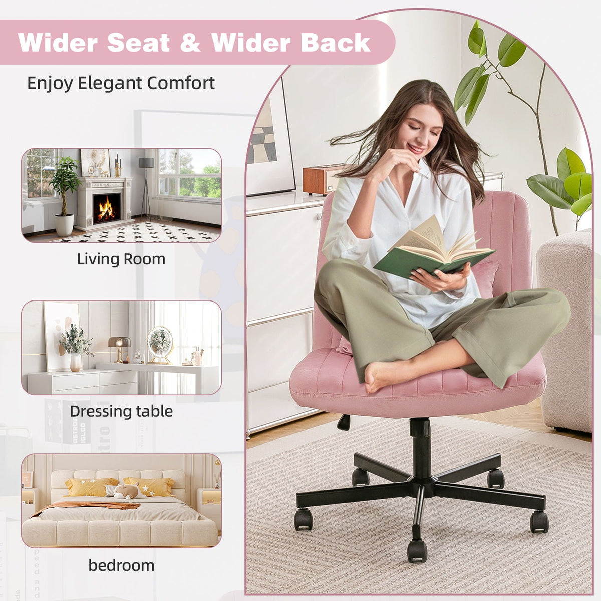 Criss Cross Office Chair with Adjustable Height – Ergonomic Design