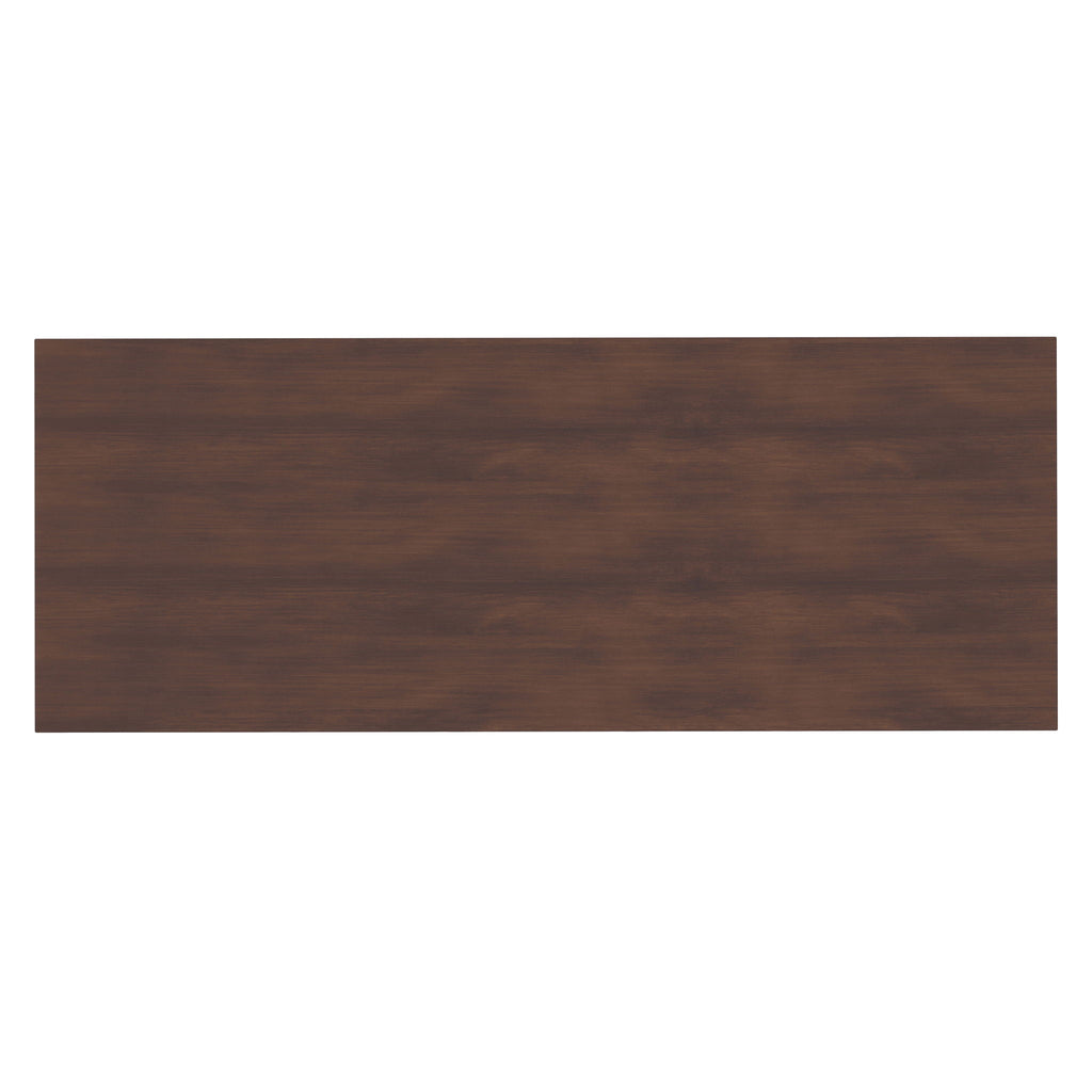 Transitional Style TV Media Stand with Storage - Light Brown, Dark Brown, White
