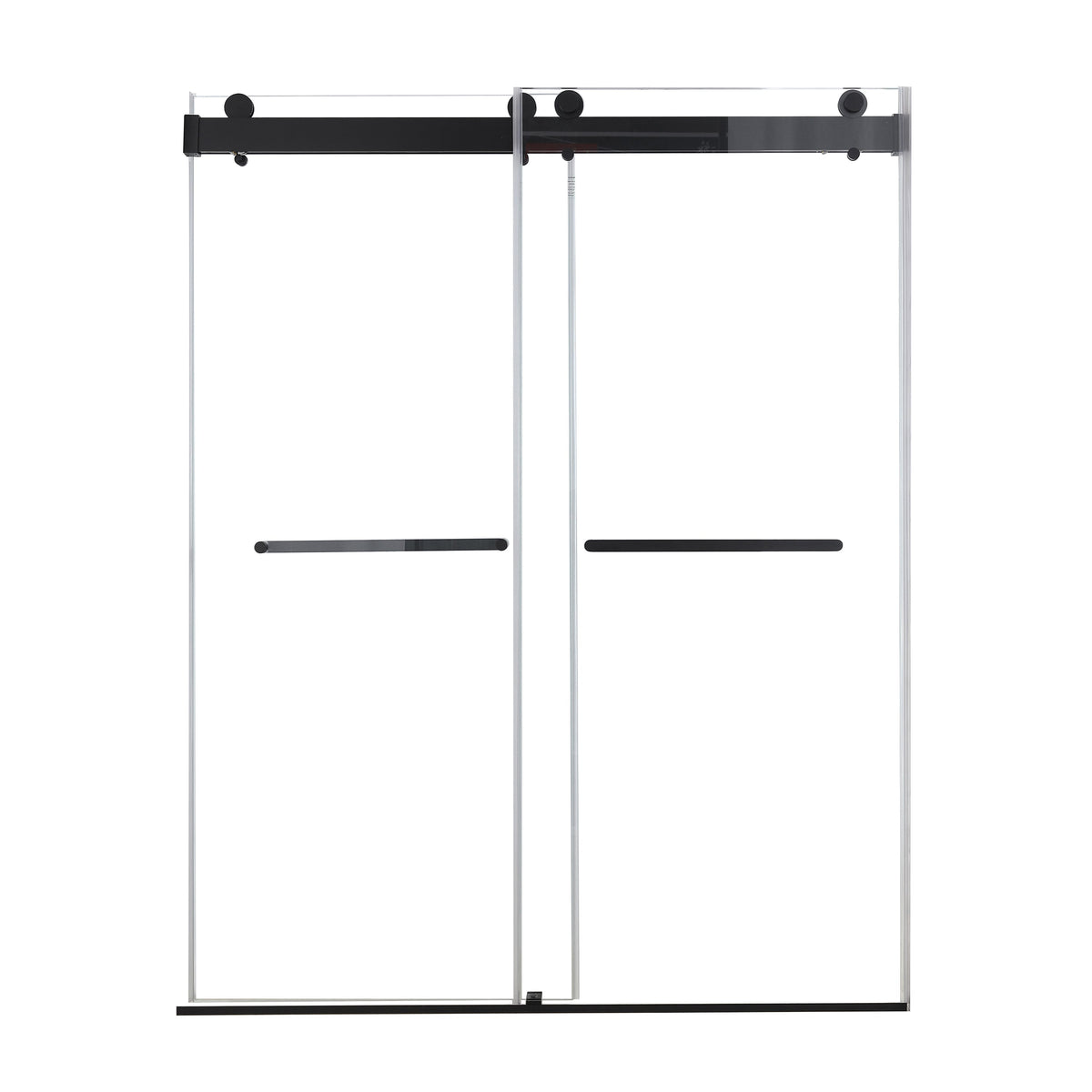 Double Sliding Shower Door with Soft Close Function - Matte