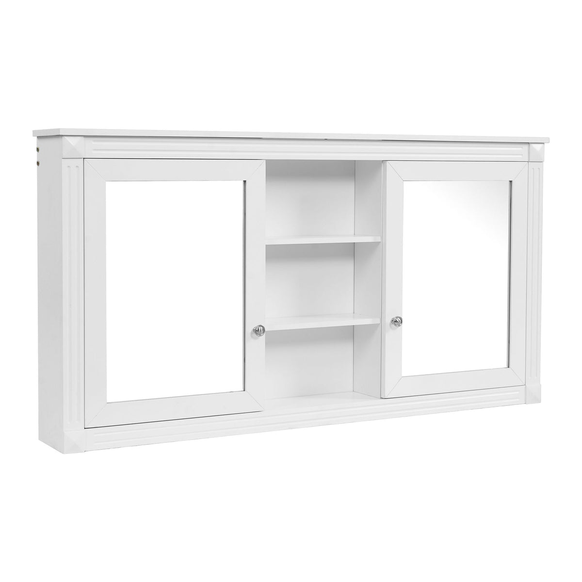 Modern Wall-Mount 2 In 1 Mirror Cabinet