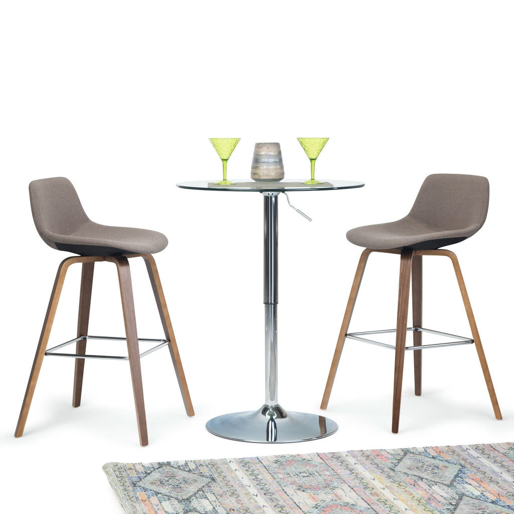 Bentwood Counter or Bar Height Stool Set of 2 with Foot Rest – Multiple Colors