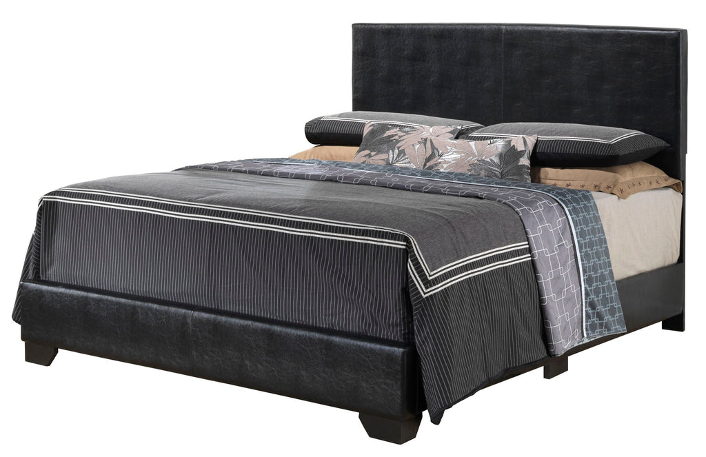 Elegant Platform Bed with Upholstered Finish - Multiple Colors