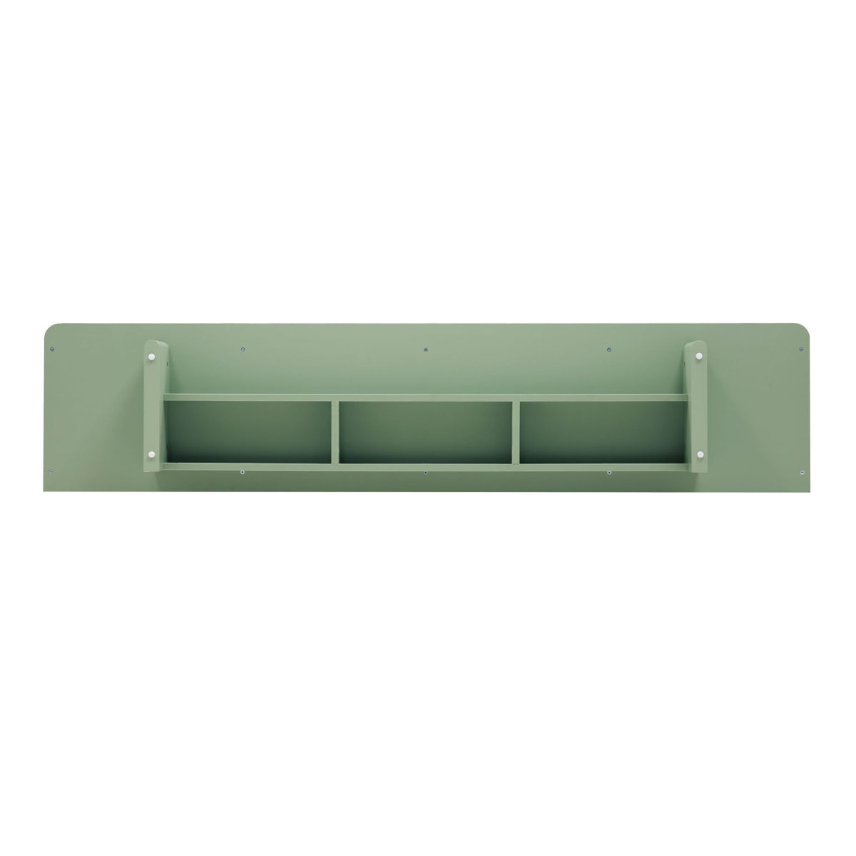 Sideboard With Adjustable Shelves and Soft Close Doors - White, Light Brown, Green