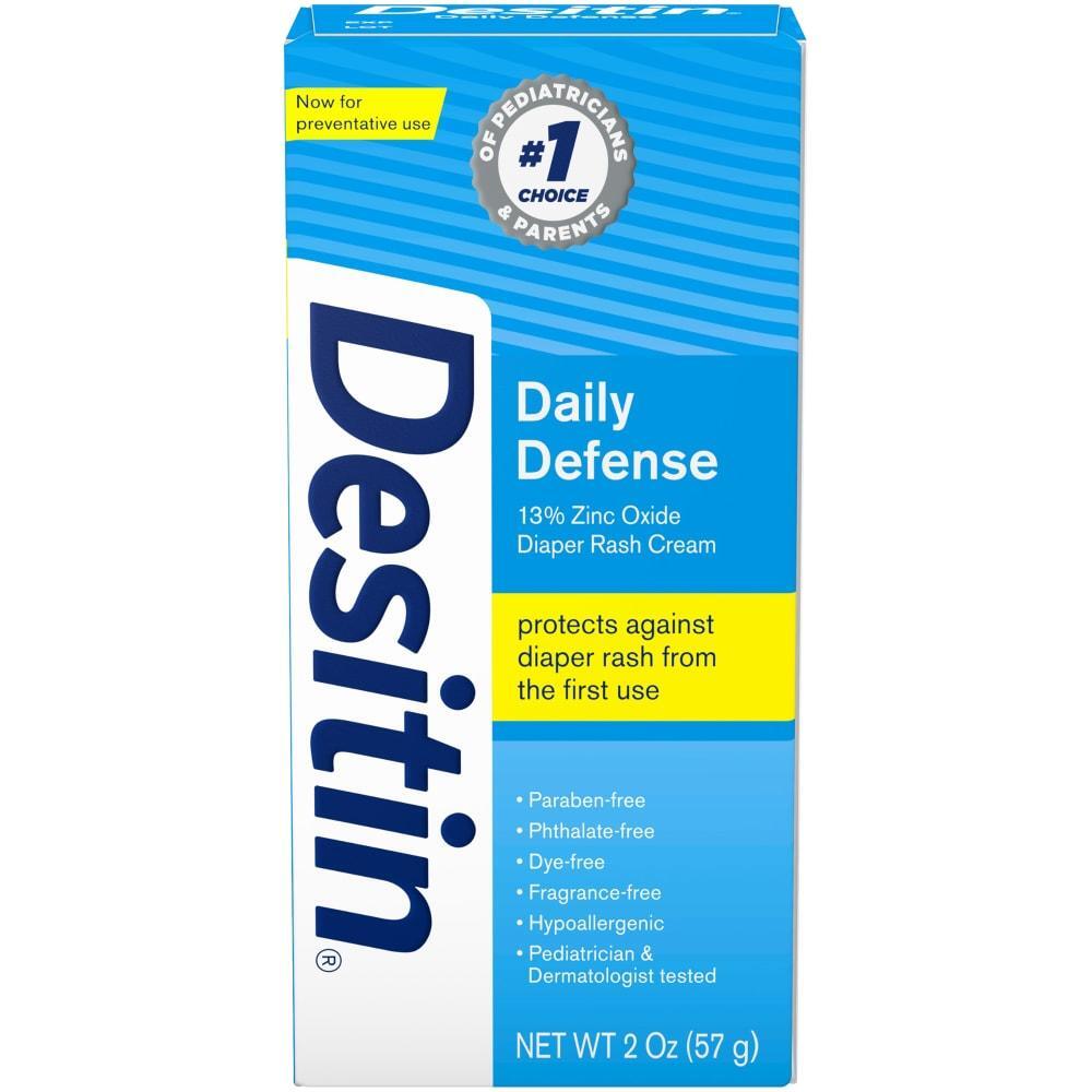 Desitin Daily Defense 13% Zinc Oxide Diaper Rash Cream, 2 Oz, 2 Ounce