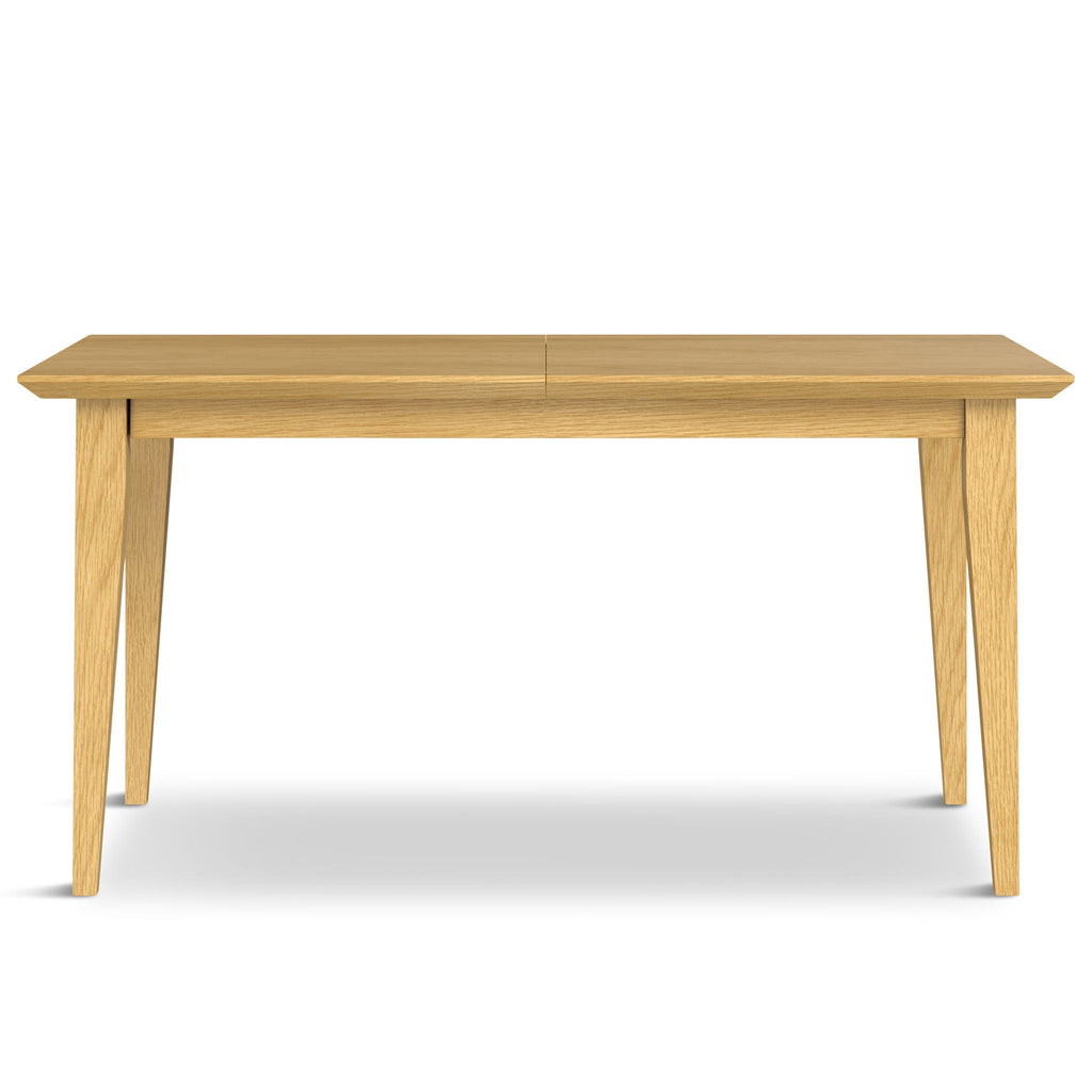 Contemporary Dining Table with Solid Oak Veneer - Light or Dark Brown