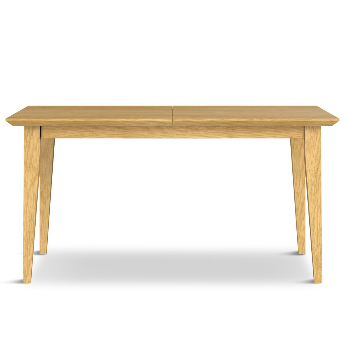 Contemporary Dining Table with Solid Oak Veneer - Light or Dark Brown