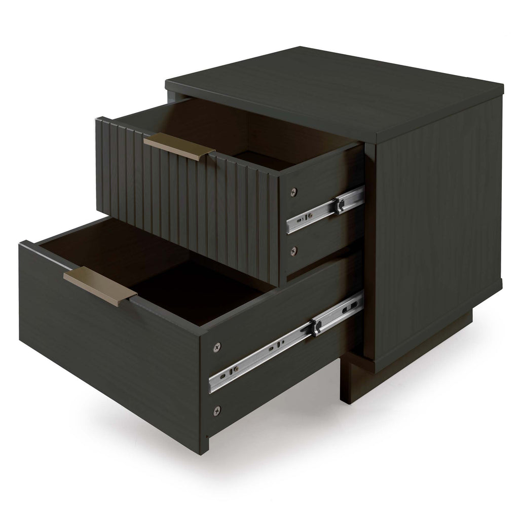 Granville Nightstand with 2 Drawers - Solid Wood Construction