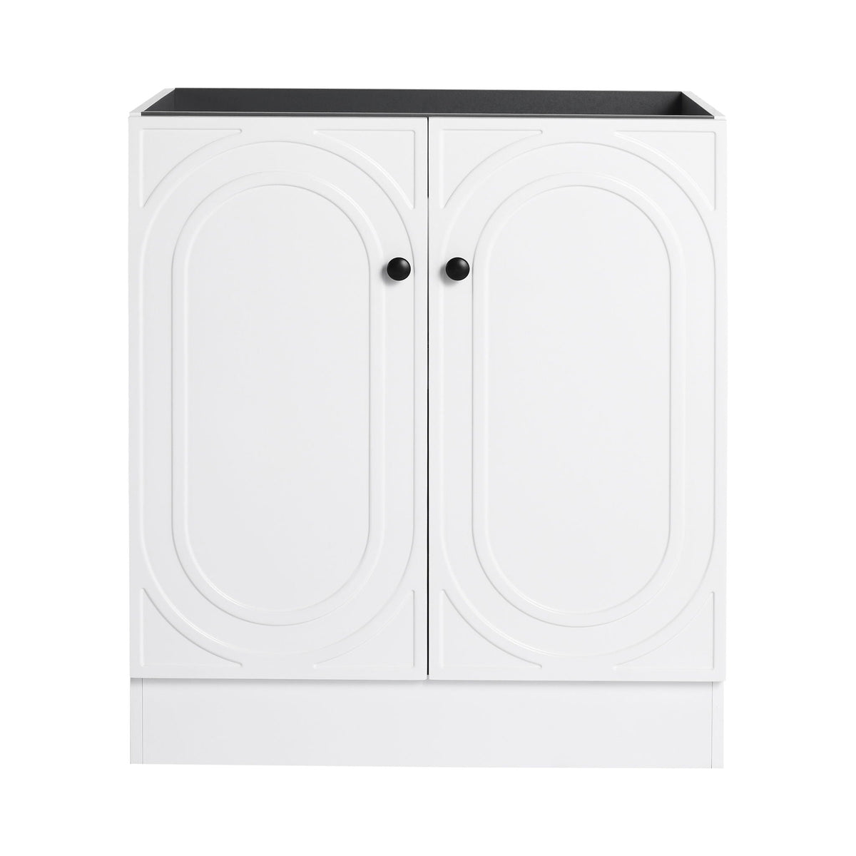 Modern Freestanding Bathroom Vanity with Soft Close Cabinet Doors - Pearl Silver, White, or Dark Green