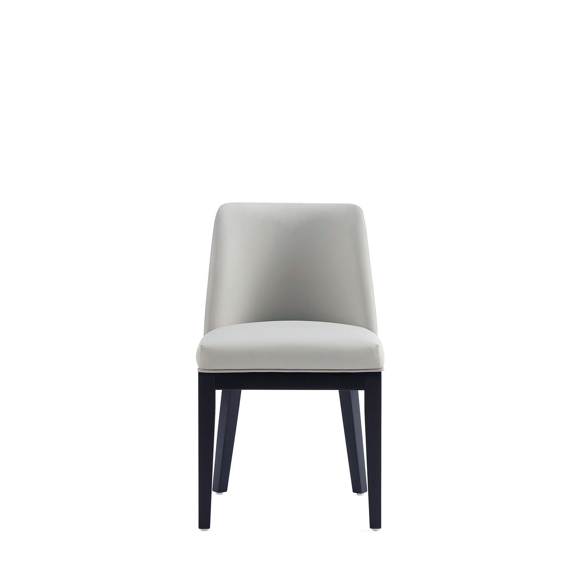 Upholstered Dining Chair Set with Solid Beech Frame - Dark Gray or Gray
