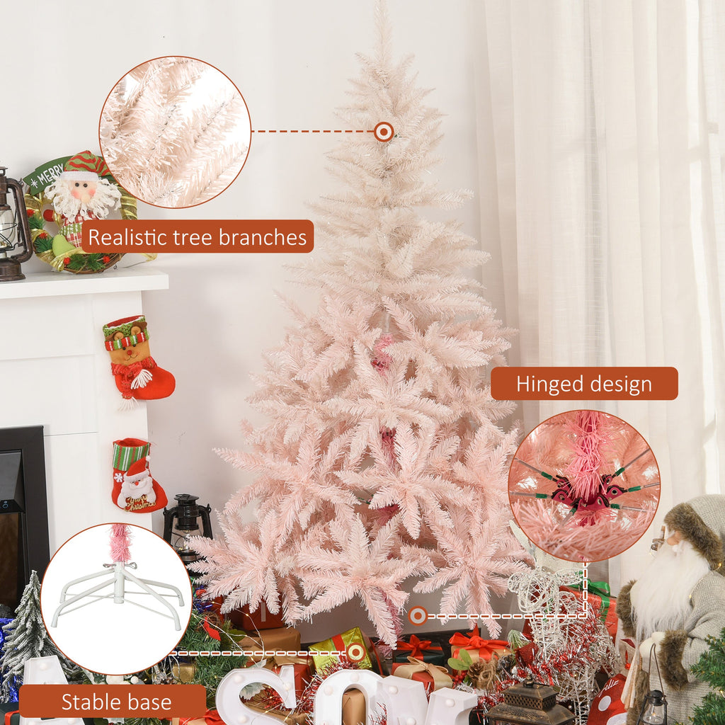 7ft Unlit Spruce Artificial Christmas Tree with Realistic Branches - Green