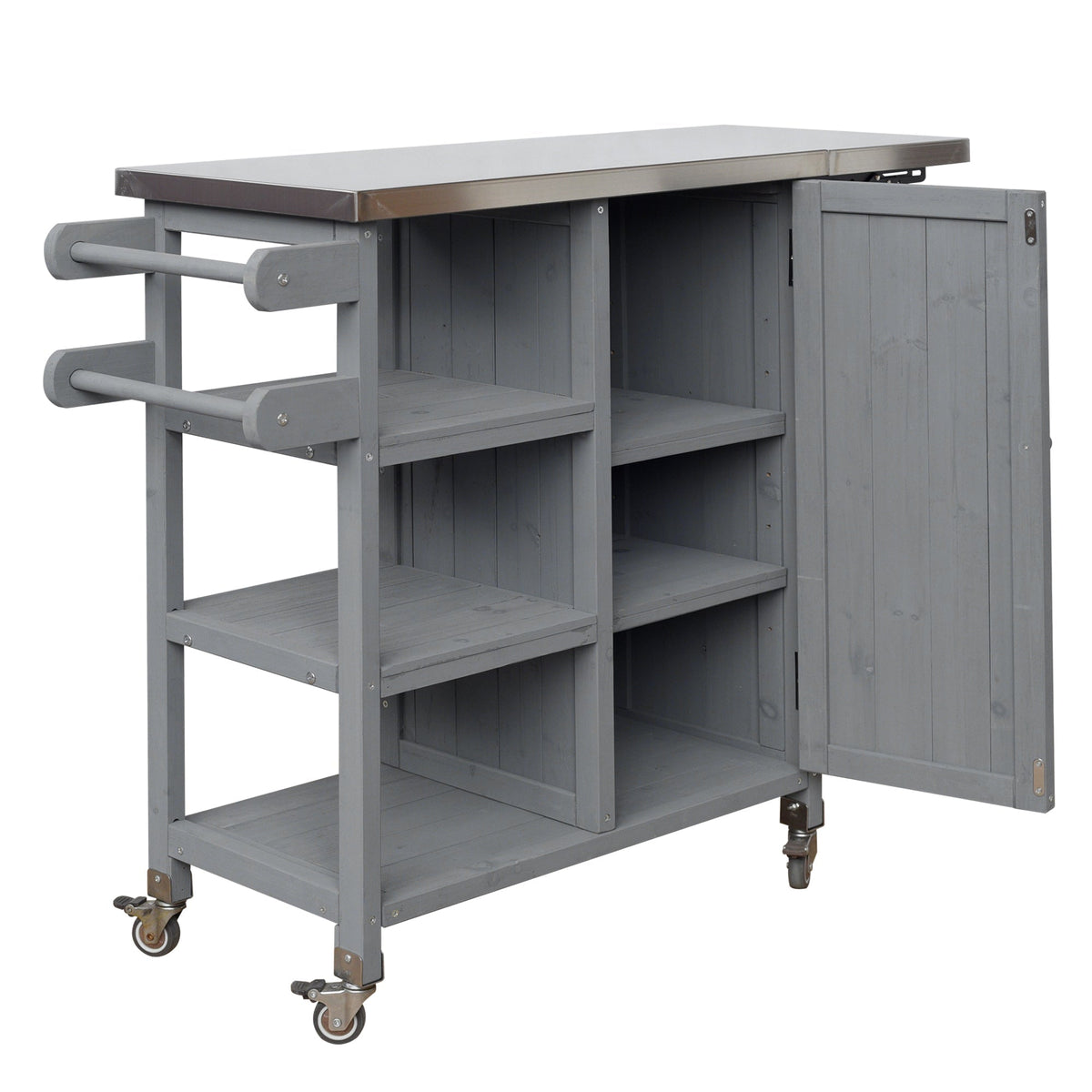 Foldable Outdoor Kitchen Island Patio Kitchen Cart