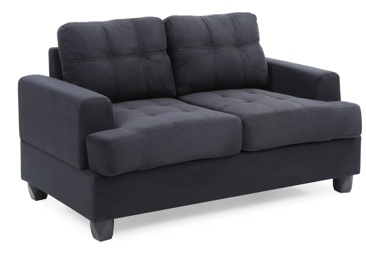 Stylish Transitional Loveseat For Two
