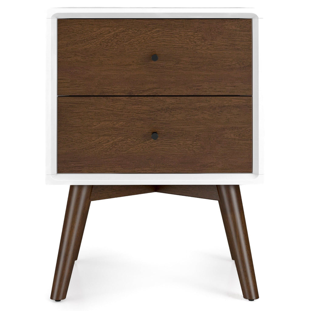 Caroline - Mid-Century Modern Style Night Stand 2 Drawer