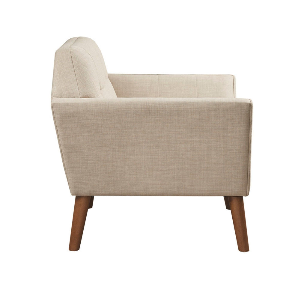 Modern Lounge Chair With Button Tufting