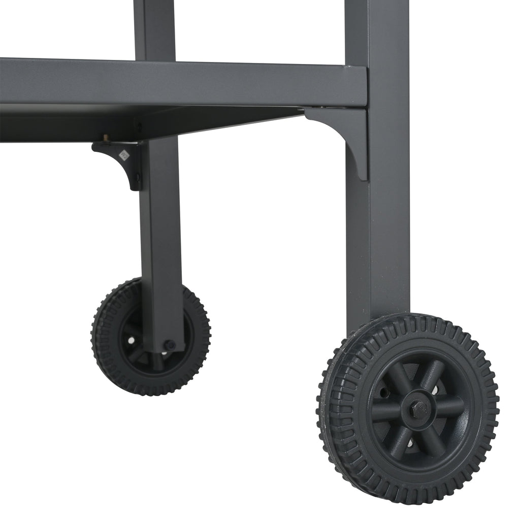Outdoor Kitchen Cart Foldable Prep Station with Storage - Gray