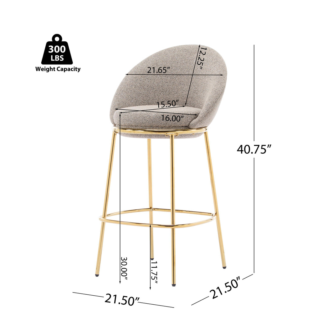 Celano Upholstered Barstool Set of 2
