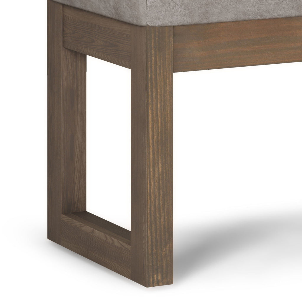 Milltown Upholstered Ottoman Bench with Versatile Design - Multiple Colors