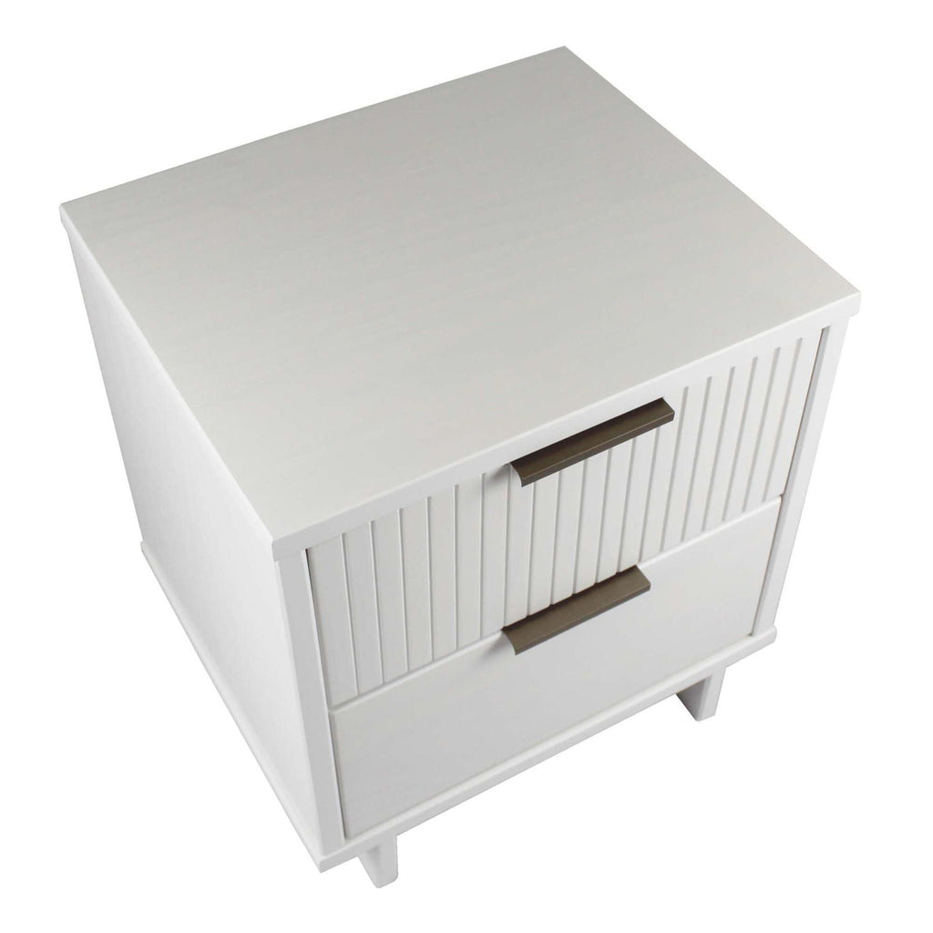 Granville Nightstand with 2 Drawers - Solid Wood Construction