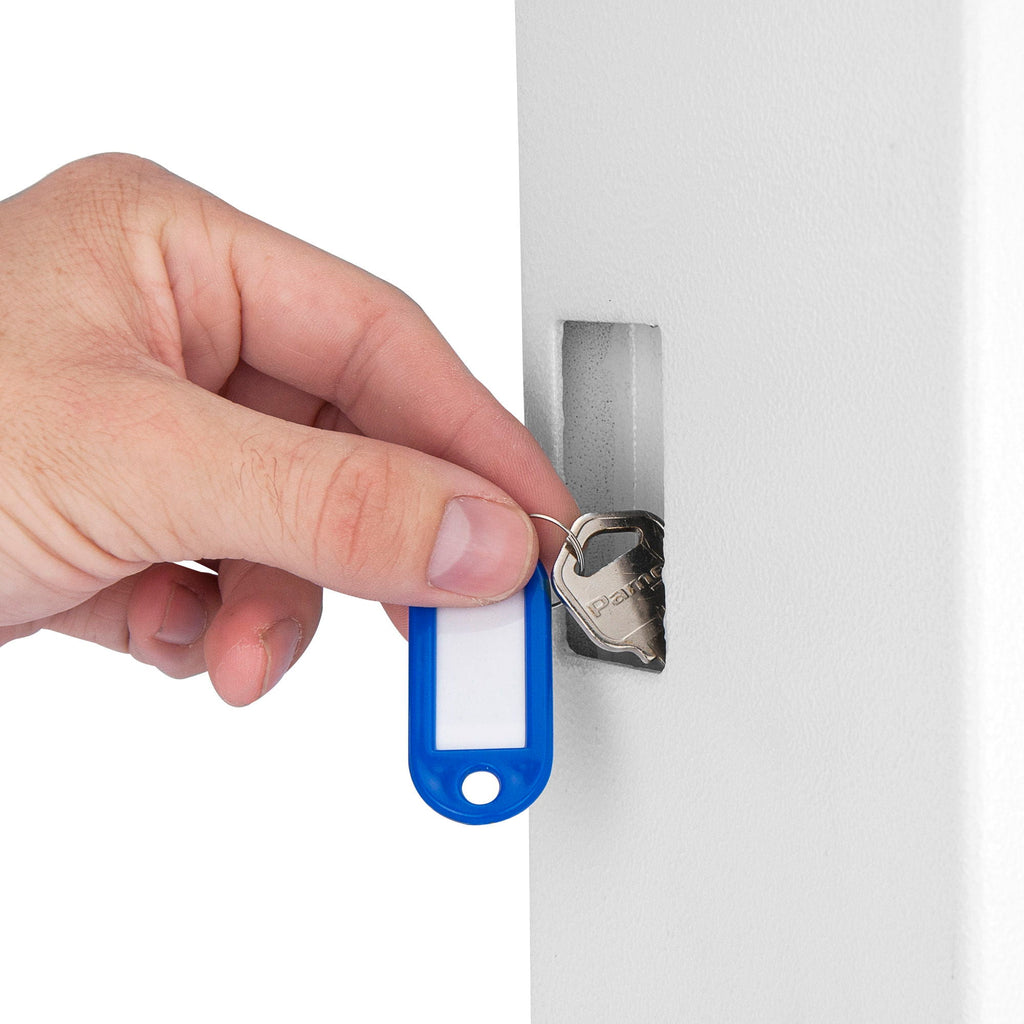 White Digital Keypad Wall Safe Key Cabinet with Secure Steel Construction