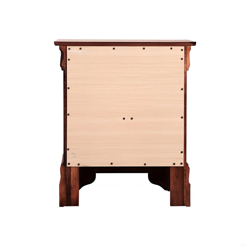 Traditional Style Design Nightstand with Classic Accent - Multiple Colors