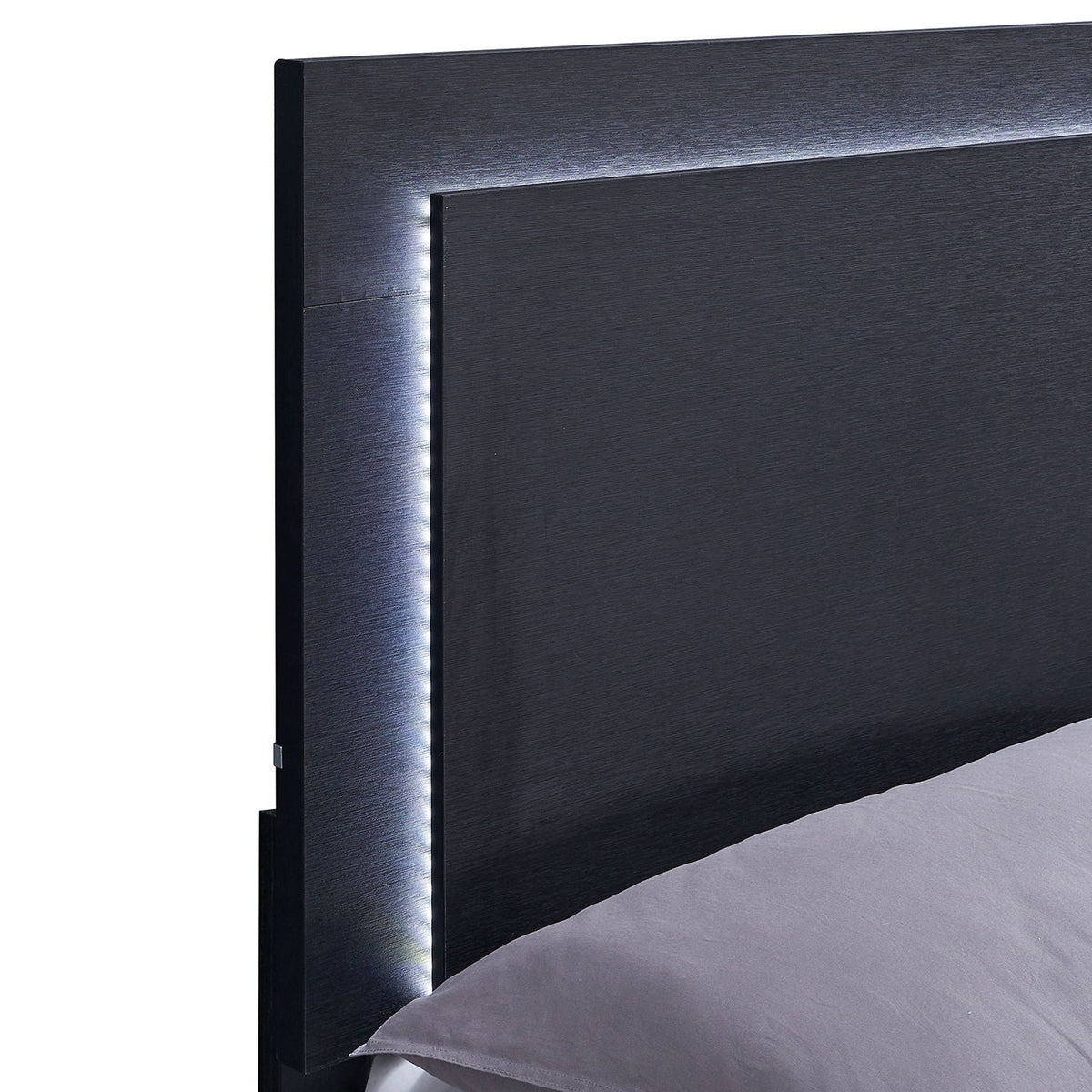 Jeremiah LED Panel Bed With Touch Controlled Lighting