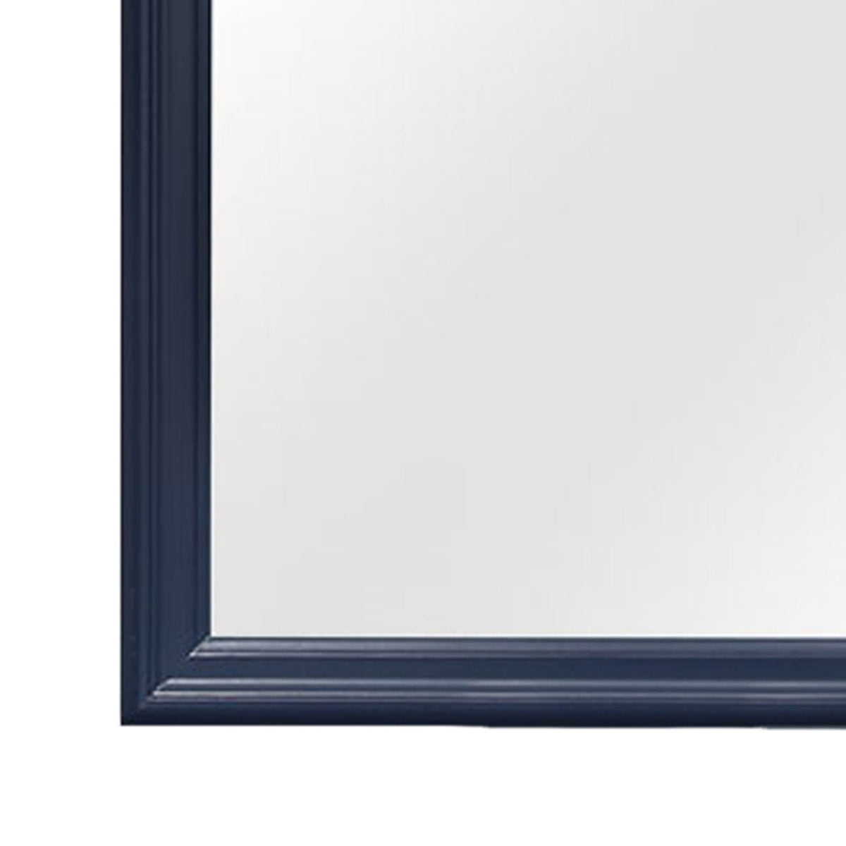 Charlston Mirror with Solid Wood Frame and Tempered Glass - Blue or White