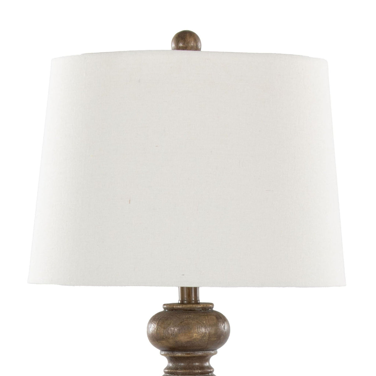 Contemporary Table Lamp Set with 3-Way Lighting - White