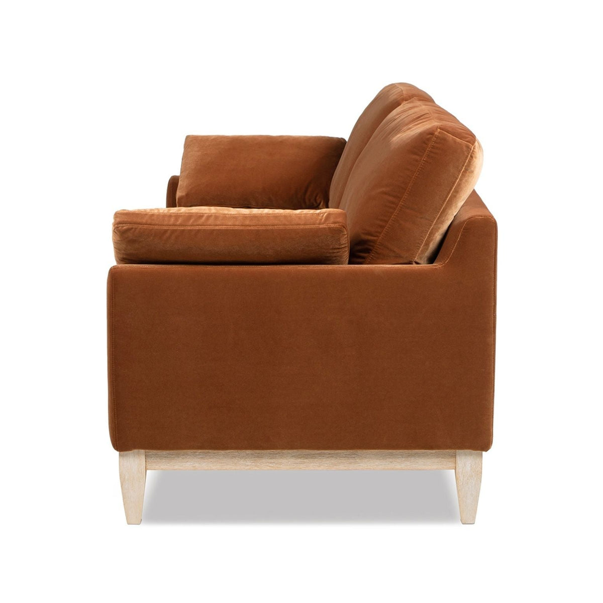 Modern Farmhouse Sofa with Removable Cushions - Dark Green or Orange