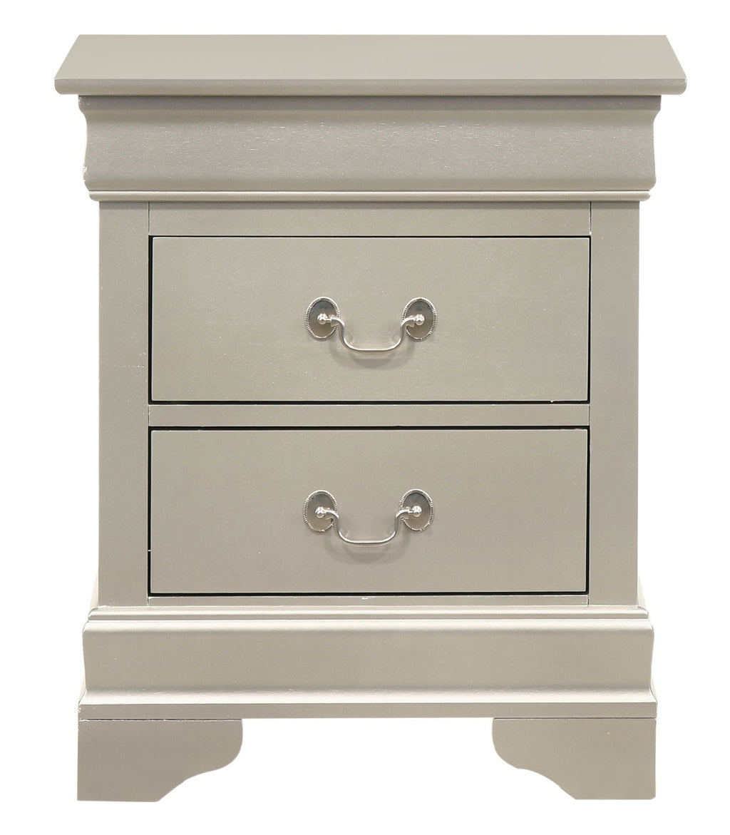 Traditional Style Design Nightstand with Classic Accent - Multiple Colors